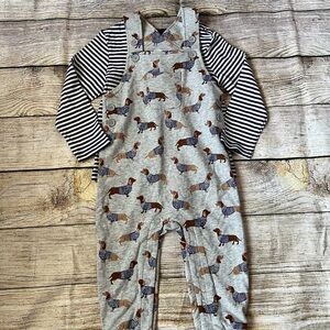 Mini Boden Overalls "Sausage Dog" (Dachshund) (18-24M)
